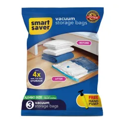 3 Jumbo Smart Saver Vacuum Bags for Travel
