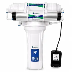 3 Stage Gravity Base Filter Without RO For Municipal Water With Active Carbon & UV Water Purifier
