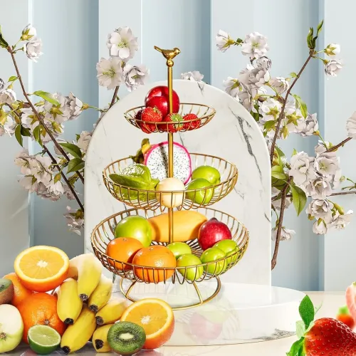 Image of 3 Tier Fruit and Vegetable Basket
