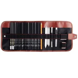 SYGA 30-Piece Sketch Pencil & Art Set with Carrying Bag