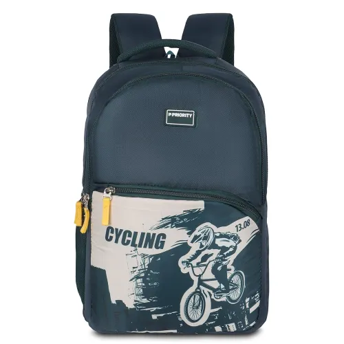 Image of Priority Wonder 001 Polyester 31 litres Mint Green College Backpack 