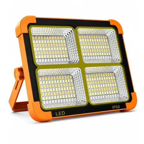 Image of 336 LED Solar Flood Light Rechargeable Portable Outdoor Night Lamp