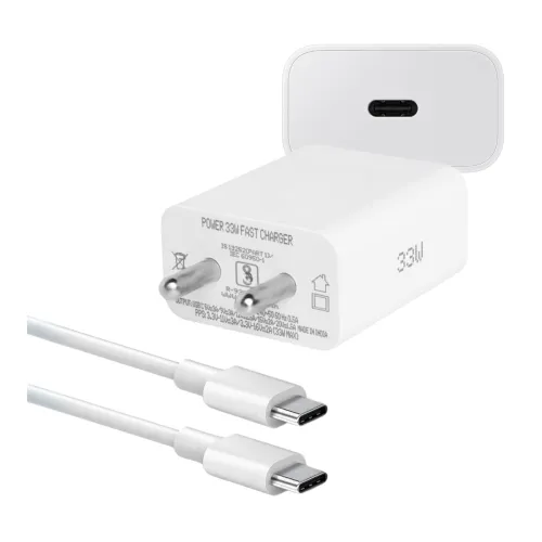 Image of 33W Type-C Power Fast Charger Adapter with Cable 
