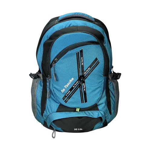 Image of Da Tasche Cross Polyester 35 Ltr Sky Blue School Backpack