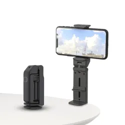 360° Rotating Mobile Stand for Desk | Foldable Travel Phone Holder | Adjustable Clip Mount for Table, Car, Flight, Offic