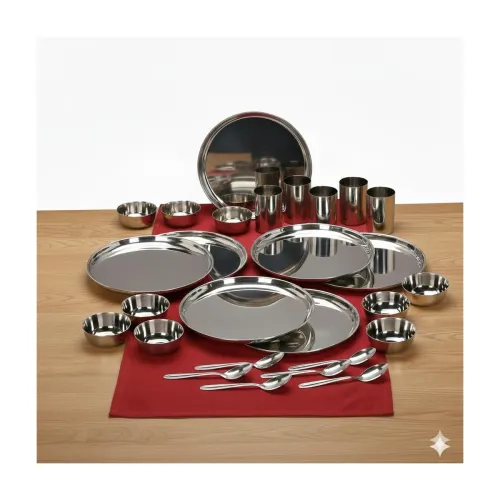 Image of 36 Pieces Stainless Steel Dinnerware Dinner Set 