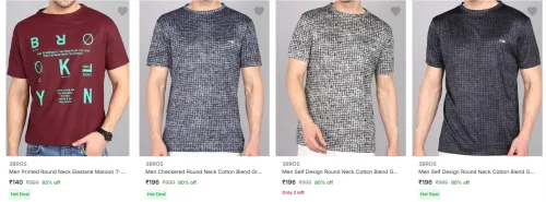 Image of 3bros Men's T-Shirts upto 85% Discount