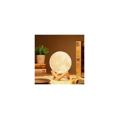 Image of 3D 7 Color Changing Moon Night lamp