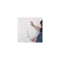 3D Brick Wallpaper PE Foam self Adhesive Brick Design Wall Stickers