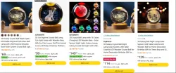 3D Crystal Ball Night lamp from ₹69
