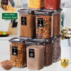 3D METRO SUPER STORE Plastic Grocery Container 1100 ml (Pack of 6)
