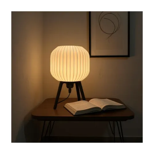 Image of 3D Printed Table Lamp for Bedroom Living Room Bedside Lamp with E27 LED Bulb