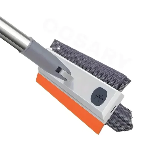 Image of Bathroom Cleaning Brush with Wiper, 3 in 1 Tiles Cleaning, 180° Rotating Floor Scrub with Long Handle (Type-1)