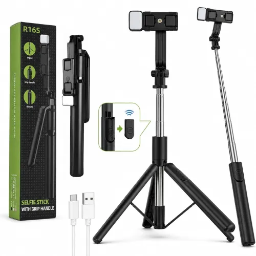 Image of 3-in-1 Bluetooth Selfie Stick Tripod 