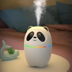 3 in 1 Essential Oil Diffuser & Humidifier – Ultrasonic Cool Mist with Quiet Operation, LED Lights – Aromatherapy Air Freshener for Home, Office, Car(Colours May Vary) (Panda)