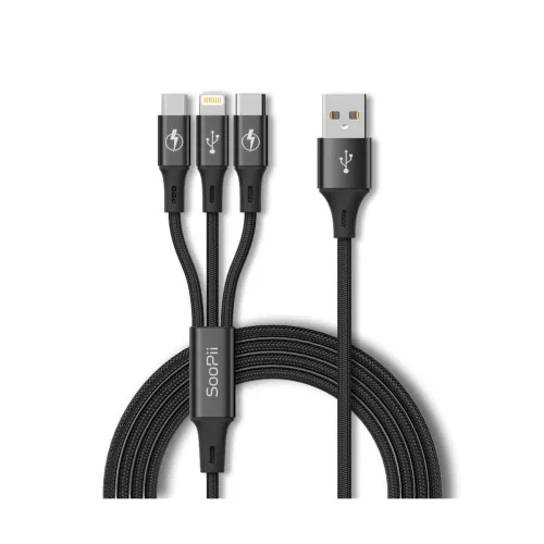 Image of 3-in-1 Multi-Connector Fast Charging Cable