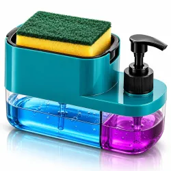 3-in-1 Soap Dispenser with Sponge Holder