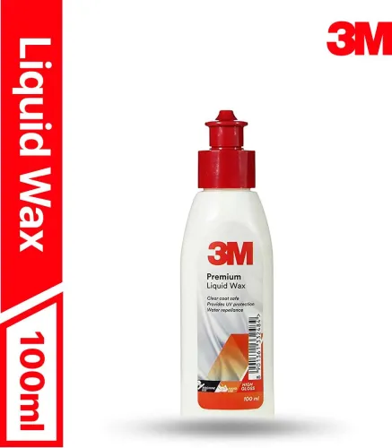 Image of 3M Liquid Car Polish for Leather, Dashboard, Metal Parts, Headlight, Exterior, Tyres (100 ml)