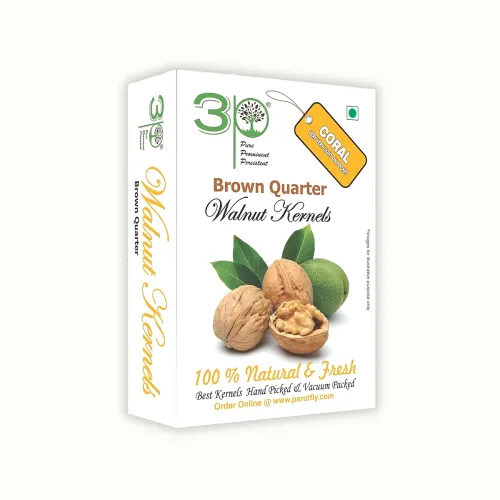 Image of 3P Kashmiri Fresh Premium Natural Organic Tasty Brown Walnut Kernels Akhroot Giri (100gm)