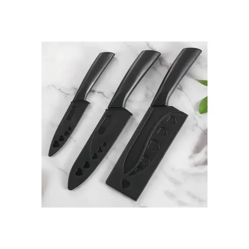 Image of 3Pc Professional Kitchen Knife Set (Chef + Utility + Santoku)