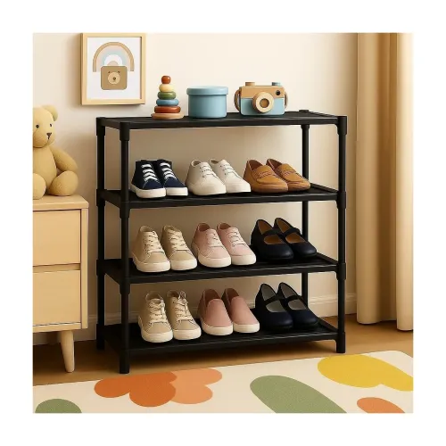 Image of 4 Tier Shoe Rack with Shelf