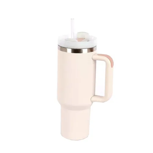 Image of 40 OZ Tumbler with Handle and Straw H2.0 FlowState Stainless Steel Vacuum Insulated Tumbler