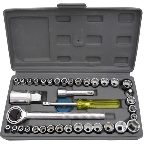 Image of 40 Pcs Combination Socket Wrench Tool Kit Set