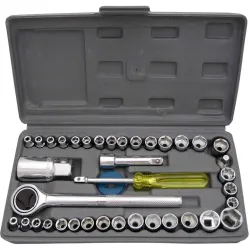 40 Pcs Combination Socket Wrench Tool Kit Set