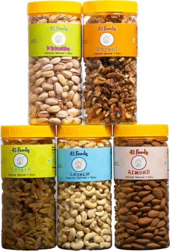 Image of 41 foods Dry fruits combo pack  (5 x 150 g)