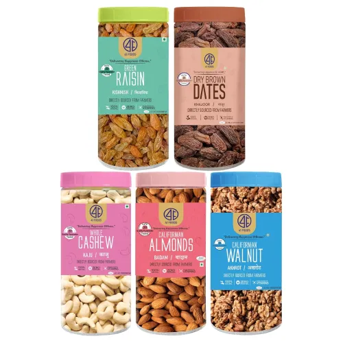 Image of 41 Foods Premium Dry Fruits Combo (Pack of 5, 200g Each)