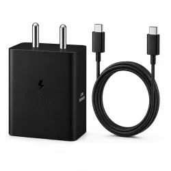 45 watt Fast Charger with Cable, 6 Months Warranty