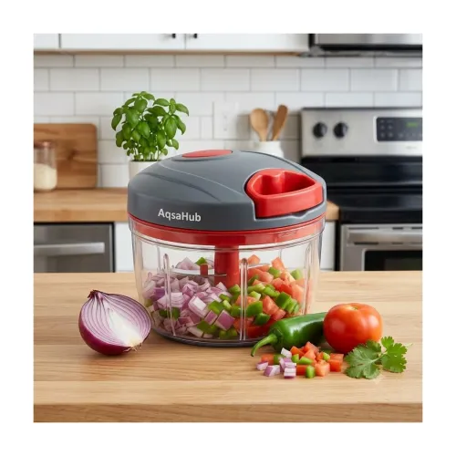 Image of 450ml Hand Pull Vegetable Chopper with 3 Stainless Steel Blades