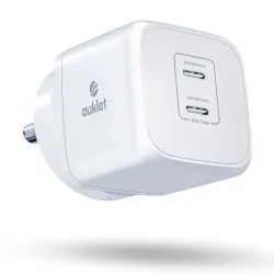 45W GaN Fast Charger USB-C Dual Port PD PPS