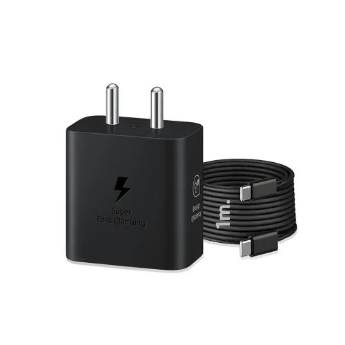 Image of 45W GaN Type-C Super Fast Charger for Samsung Galaxy – BIS Certified, 2-Year Warranty