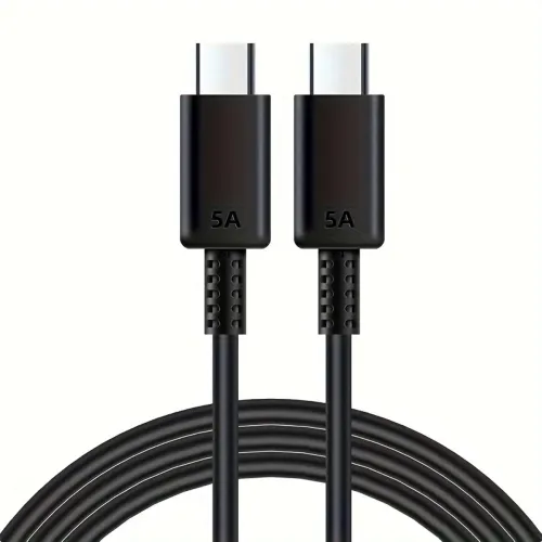 Image of 45W USB Type C to C Fast Charging Cable Compatible with Samsung 