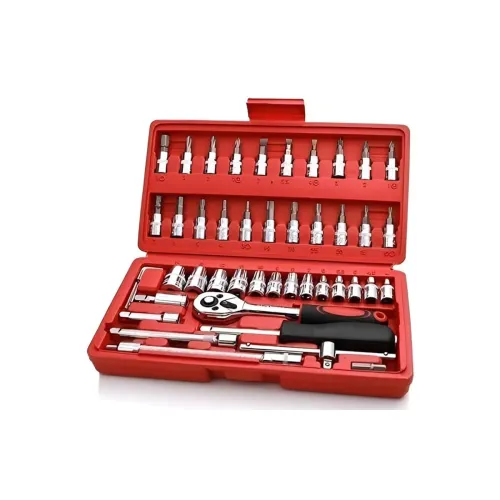 Image of 46-piece Stainless Steel Tool Kit – Multifunctional Complete Repair Box For Diy