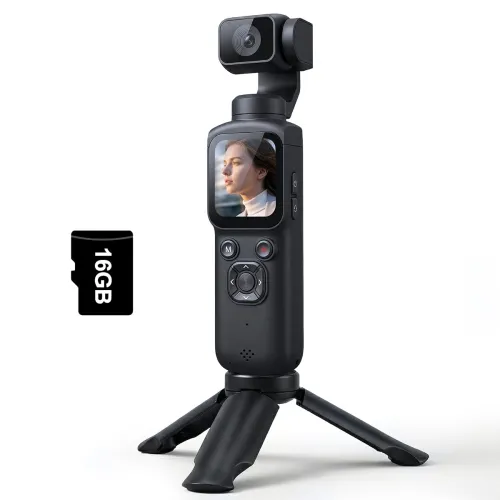 Image of 4K Vlogging Camera with 330° Rotating Lens & Face Tracking