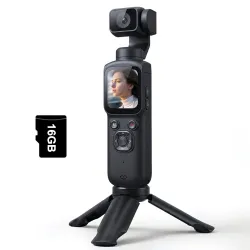 4K Vlogging Camera with 330° Rotating Lens & Face Tracking