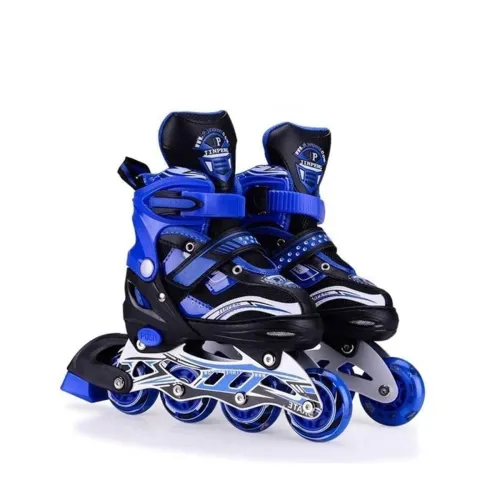 Image of 4 Wheels Adjustable Inline Skates with LED Flash Light (Age 6-15)