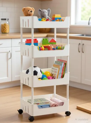 Image of 4XL Rectangle Multipurpose Kitchen Storage Folding Rack