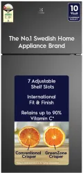 Electrolux 503 L Frost Free Double Door 1 Star Refrigerator with �Inverter Refrigerator with AI AutoSense, GreenZone Technology, UltimateTaste 700 (Charcoal Black, ETM5002C-B)