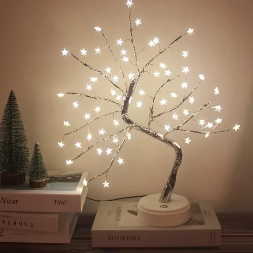 Image of 60 LED Stars Bonsai Tree Lights