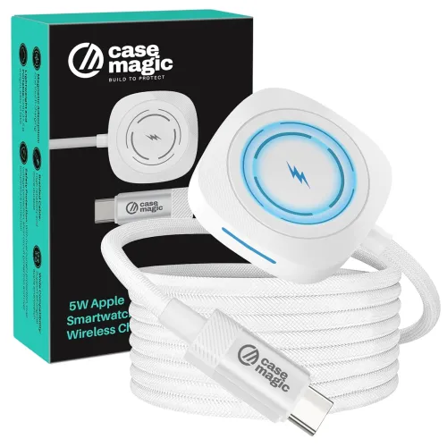 Image of 60-Min Ultra-Fast Charging Cable Compatible for Apple Watch Series with LED Charging Indicator 