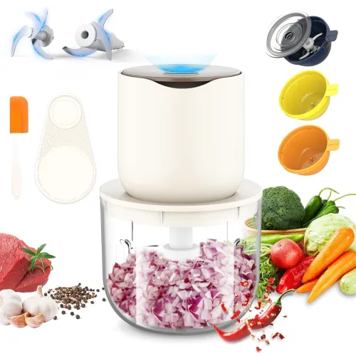Image of 600+240+240+240ml Large Capacity Vegetable Chopper Electric