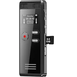 64GB Digital Voice Activated Recorder with Playback