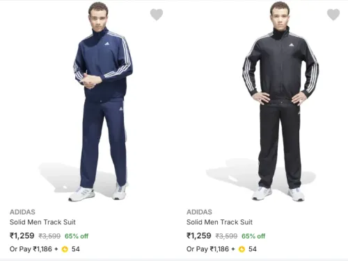 Image of 65% Off on Adidas Tracksuit on Just ₹1259