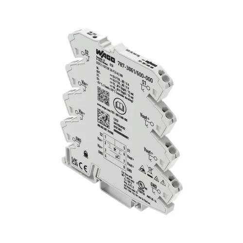 Image of Electronic circuit breaker; 1-channel; 24 VDC input voltage; 6 A; Signal contact