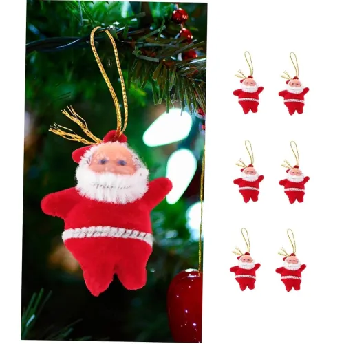 Image of 6Pc Santa Claus Christmas Decoration Combo Pack