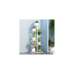 6 Tier Wrought Iron Multi Tiered Plant Stand for Home Decor