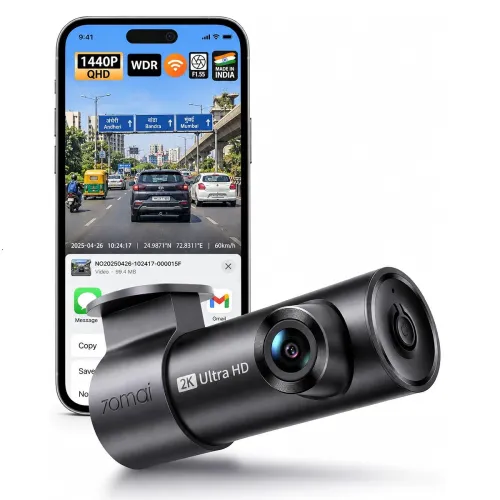 Image of 70mai M310 Plus 2K Dash Cam (2026 New Launch), Made in India, 1440P QHD